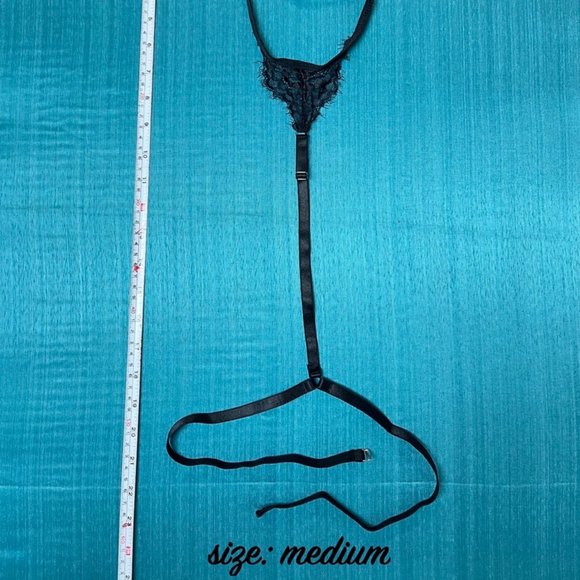 * NEW * Sexy Lingerie Bra Thong Set Lace Garter Belt Conjuntos Slutty Costume - Picture 10 of 16